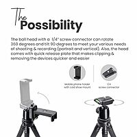 DigiTek DTR320 FT Flexible Gorilla Tripod