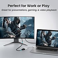 Portronics DigiBridge White – HDMI To VGA Converter, 1080p, Compact Plug-And-Play