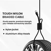 POR 2166 Konnect X C-Lightning – 27W Type-C to Lightning Braided Cable | 1M | Black