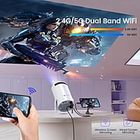 Portronics Beem 440 Smart LED Projector with 720p HD Resolution 2000 Lumens, Screen Mirroring, 3 Watts Speaker