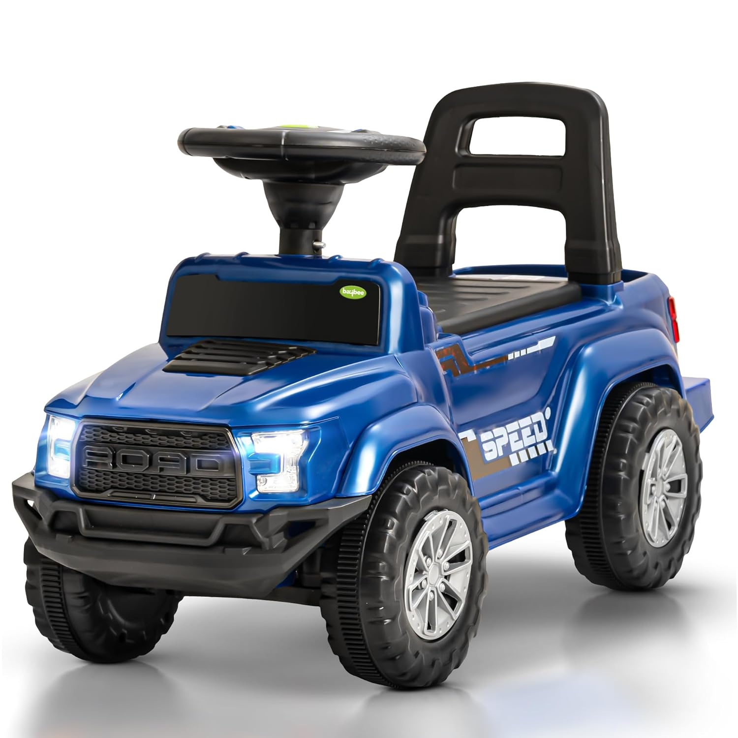 Baybee Push Ride on Baby Jeep for Kids Toys with LED Light & Storage Bin-Blue Baybee Push Ride on Baby Jeep for Kids Toys with LED Light & Storage Bin-Blue