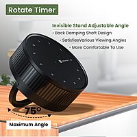 Portronics Tixie Countdown Timer (POR 2911) – 12 Timers | Magnetic | Auto Shutdown | Black