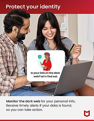 McAfee Total Protection 2024 5 Device 1 Year Antivirus Security