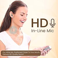 Portronics Conch Sigma C – Type-C Earphones, featuring a built-in mic, sleek design, and high-quality sound. Perfect for music lovers and calls, available in elegant white color.