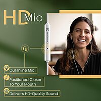 Portronics Conch Kappa C – Type-C Earphones with Mic, sleek design, superior sound quality, comfortable fit, perfect for music and calls, compatible with Type-C devices, color: White.