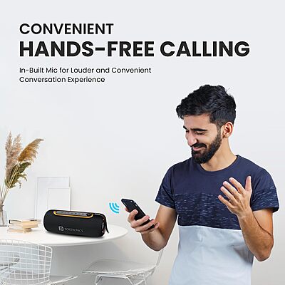 Portronics 1976 Resound 2 BT Speaker – 15W | Bluetooth v5.3 | TWS | AUX | USB | RGB L