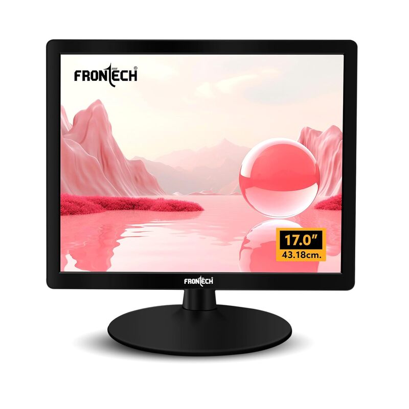 Frontech MON-0065 – 17" flat screen with sharp image quality and compact size, perfect for small desks and basic daily use