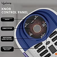 Lifelong Foot Spa Machine: Pedicure, Foot Spa, Massager - Relaxing Heat & Bubbles for Ultimate Foot Massage at Home – 12 Massage Rollers