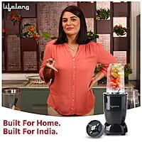 Lifelong Regalia PowerNutri Mixer/Grinder/Blender/Shaker, 2 Stainless Steel Blades,2 Unbreakable Jars, 450 W Powerful Copper Motor