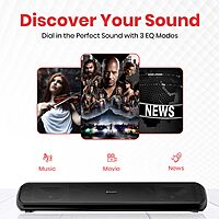 Portronics Pure Sound Pro X 80W Soundbar – Bluetooth 5.3, Customizable EQ | Rich Sound for Movies, Music & Gaming | Perfect for Home Entertainment