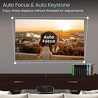 Portronics Beem 530 POR-2312 LED Projector – 7600 Lumens | 1080p | Android | White