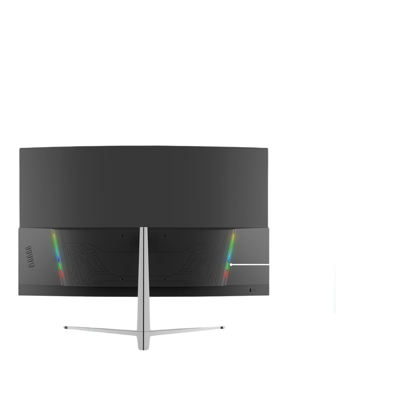 Geonix Neon 27-Inch LED Curved Monitor, 75Hz Refresh Rate, Black-GXTF-WVHDF27B