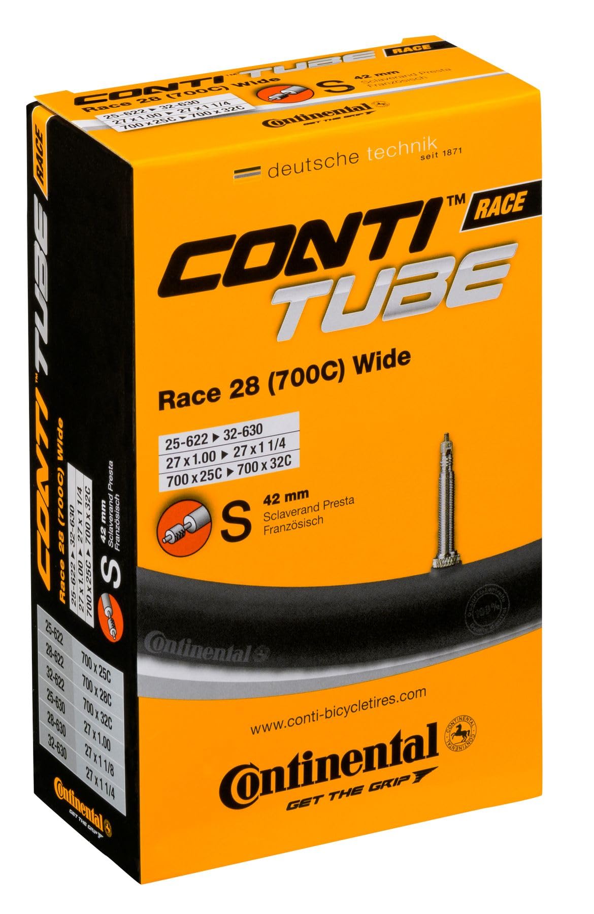 Continental Tire Tube Race 28 Presta