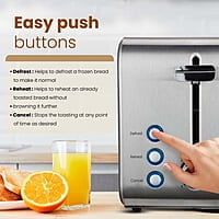 AGARO GRAND 2 Slice Stainless Steel Pop Up Toaster 850W