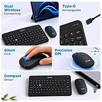 EVM WLKM & EWLM-360 EnArc Rechargable Keyboard Mouse - Black
