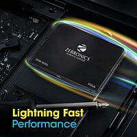 Zebronics Zeb-SD52 SSD 512GB offers high-speed performance with quick boot times and fast data transfer. Ideal for gamers and professionals seeking reliability and efficiency in storage.