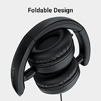 Zebronics BOOM Wired Headphone, Over Ear, in-Line MIC, Foldable, 1.5 meter Cable, for 3.5mm (Mobile | Tablet | Laptop | MAC), Soft Cushion, 40mm Drivers