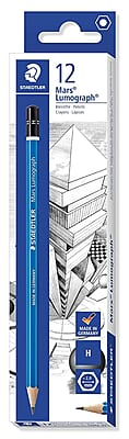 STAEDTLER 100 LUMOGRAPH PENCILS - H