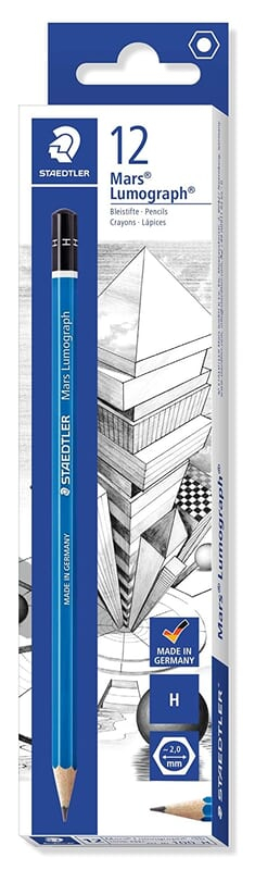 STAEDTLER 100 LUMOGRAPH PENCILS - H STAEDTLER 100 LUMOGRAPH PENCILS - H