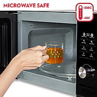 Borosil Vision Sage Tea n Coffee Classic Mug Set of 6 Pcs 190 ml | Borosillicate Glass, Microwave Safe, Scratch Resistance, Lightweight | for Chai, Green Tea, Milk | Transparent