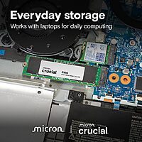 Crucial E100 1TB NVMe SSD – M.2 2280 | PCIe Gen4 | Up to 5000MB/s Read