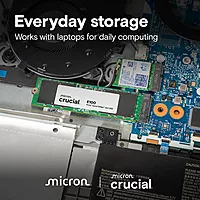 Crucial E100 1TB NVMe SSD – M.2 2280 | PCIe Gen4 | Up to 5000MB/s Read