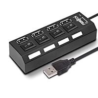 Frontech NC-0033 4-Port USB Hub offers fast data transfer, plug-and-play use, and expanded connectivity for laptops and PCs.