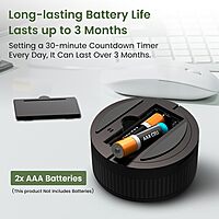 Portronics Tixie Countdown Timer (POR 2911) – 12 Timers | Magnetic | Auto Shutdown | Black