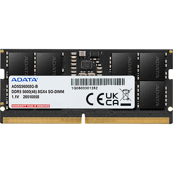 ADATA 8GB DDR5 5600MHz CL46 Laptop RAM – SO-DIMM | Lifetime Warranty