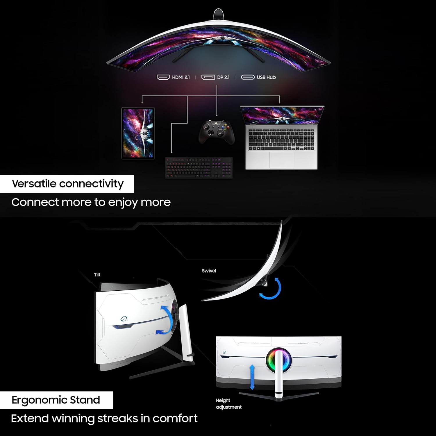 Samsung, 1.45m Gaming Monitor, Dual UHD, 240Hz, Odyssey Neo G9