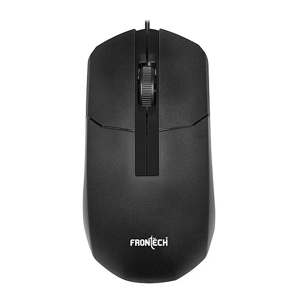 Frontech MS-0101 Wired Optical Mouse – 1000 DPI | Ergonomic Design | Smooth Tracking | USB Plug & Play | PC & Laptop Mouse