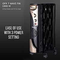 Havells OFR 7 Wave Fins with Fan 1900 watt