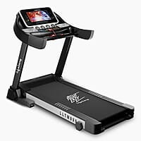 Lifelong Treadmill for Home - 6 HP Peak Motorized Treadmill, 6 Level Manual Inclines, Max Speed 14 km/hr - Heart Rate Sensor, Bluetooth Speaker,Max Weight 120Kg