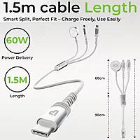 Ultraprolink UL1217 iLink Trio 3 in 1 Charging Cable