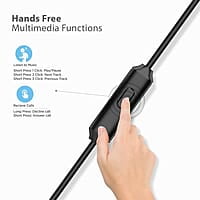 Blaupunkt EM10 in-Ear Wired Earphone with Mic and Deep Bass HD Sound Mobile Headset with Noise Isolation and with customised Extra Ear gels