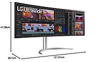 LG , 49" UltraWide Dual QHD Nano IPS Curved Monitor, 32:9, 144Hz,49WQ95C-W