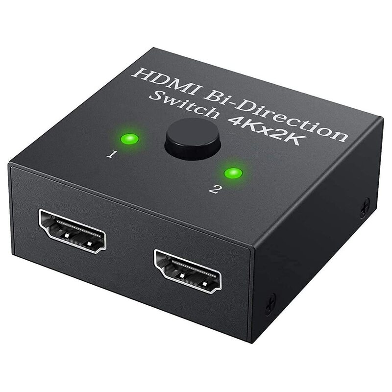HDMI Switch 2 in 1 Out 4K 60hz HDMI Switcher 2 Port Bi-Directional Splitter