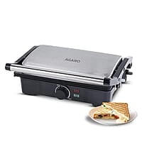 AGARO Galaxy 1000-Watt Sandwich Maker with Non-Stick Grill Plates, 180° Flat Openble Plates