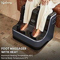 Lifelong Calf, Foot and Leg Massager Machine for Home 4 Vibration Motors mprove Blood Circulation, 80W