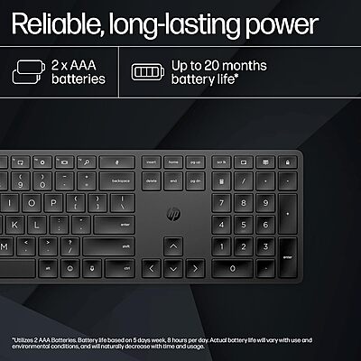 Open Box HP 450 Programmable Wireless Laptop Keyboard Open Box HP 450 Programmable Wireless Laptop Keyboard