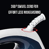 Havells Glydo 1000 watt Dry Iron With American Heritage Non Stick Sole Plate