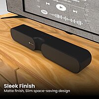 Portronics Decibel 20 16W Bluetooth Soundbar – Powerful Audio, Sleek Design | Easy Connectivity | Perfect for Music, Movies & Home Entertainment