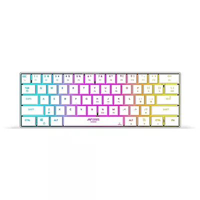 OpenBox Ant Esports MK 1500 Mini / 60% Pro RGB, Type-C Charging, 1000 mAh battery, Membrane Wireless Gaming Keyboard