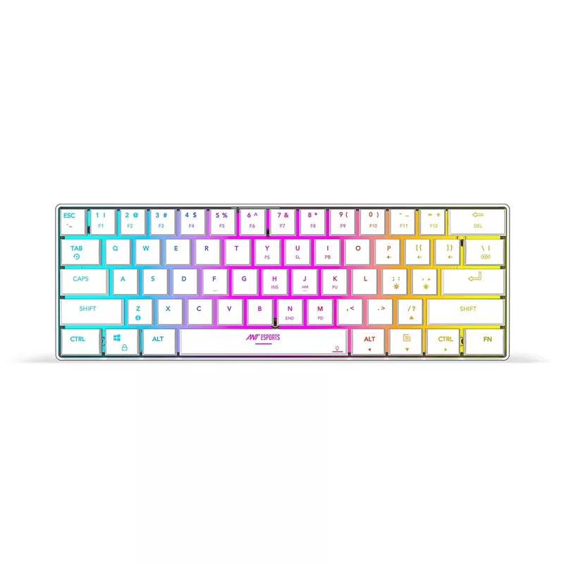OpenBox Ant Esports MK 1500 Mini / 60% Pro RGB, Type-C Charging, 1000 mAh battery, Membrane Wireless Gaming Keyboard