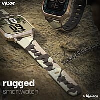 Vibez by Lifelong Trooper Smart Watch for Men 2.02” Always On Display AMOLED, 550 NITS, 60Hz Refresh Rate