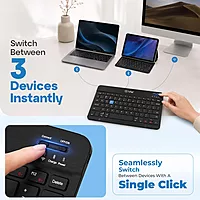 EVM WLKM EnEdge Rechargable Keyboard - Black
