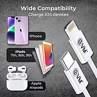 EVM CL-03 USB C to Lightning Cable - White
