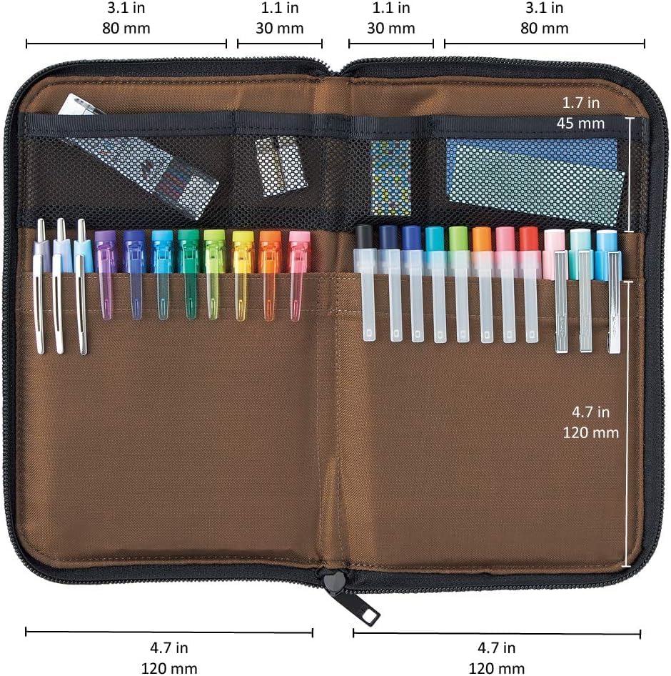 LIHIT LAB WIDE FLAT TYPE PEN CASE