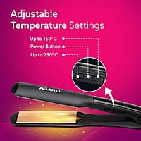AGARO Elite Hair Straightner, For Women, Black