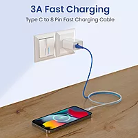 POR 3013 HUE X C-Lightning – 20W USB-C to Lightning Braided Cable 1M 06 Months